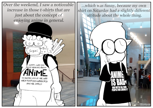 When I inevitably start getting tables in Artist Alley again, I'll make a special shirt that says "Webcomics Are Bad"