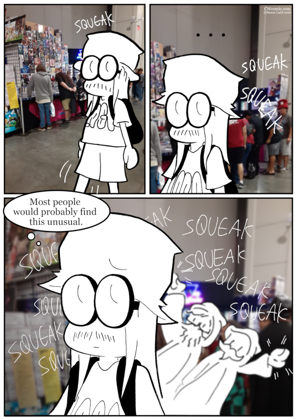 It's almost as if the people who know me also know that doing weird things around me increases the odds that they'll end up in a comic!