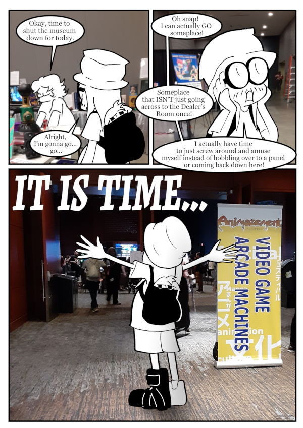 Speaking of "time," I actually had this page finished hours ago but couldn't post it due to internet shenanigans