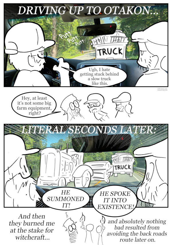 Not shown: us getting absolutely ambushed by a tiny little one-lane bridge