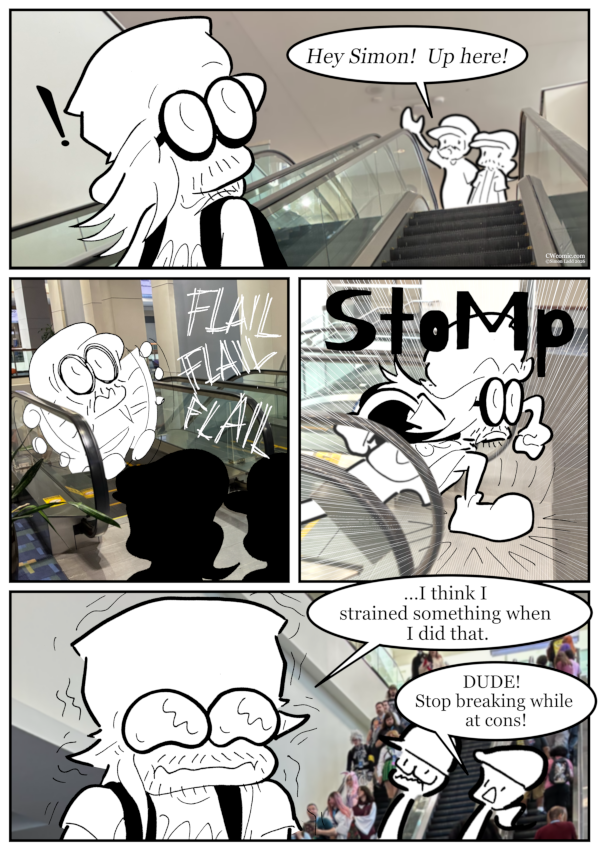 But the important thing is: I saved, like, 45 whole seconds that would have been UTTERLY WASTED taking the escalator down then back up!